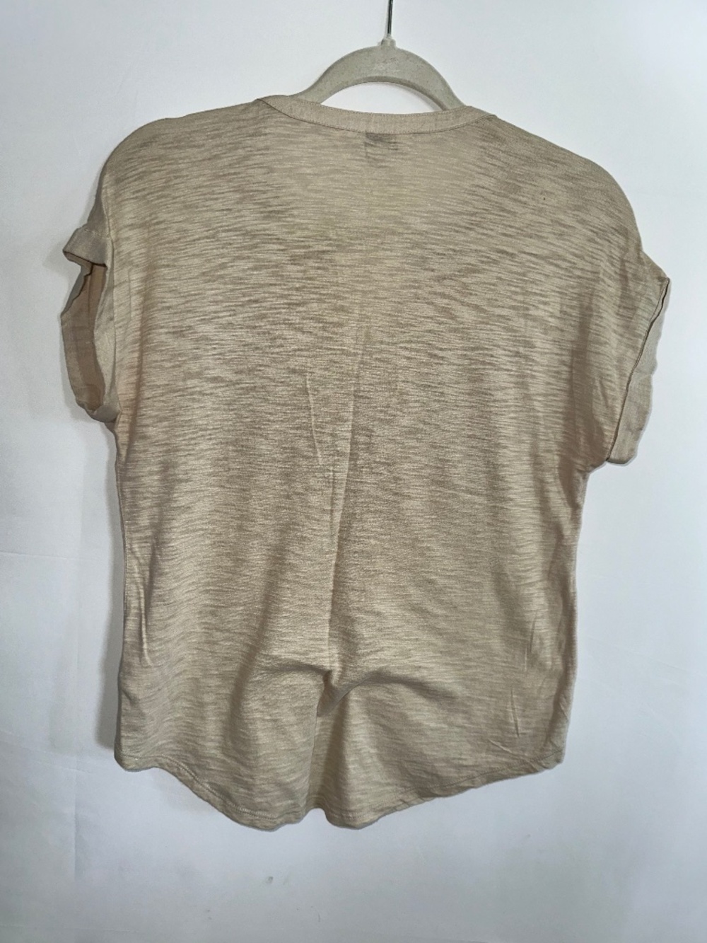 Lucky Brand | Beige Linen Blend Button | XS - Picture 2 of 2